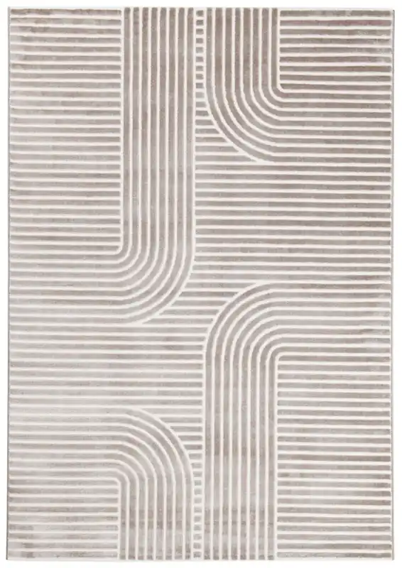 Tappeto Moderno Design Contemporaneo - Mito Taupe - Antiscivolo