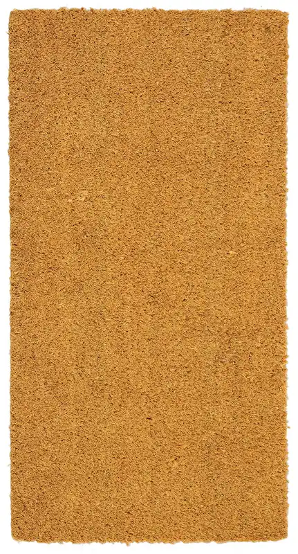 Yellow Natural Coconut Fiber Doormat 75x40cm - Durable and Sustainable