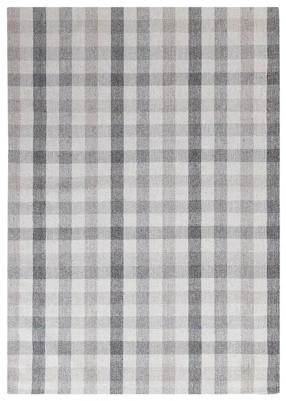 Berlin B Wool Rug - Handcrafted - Checkered Design