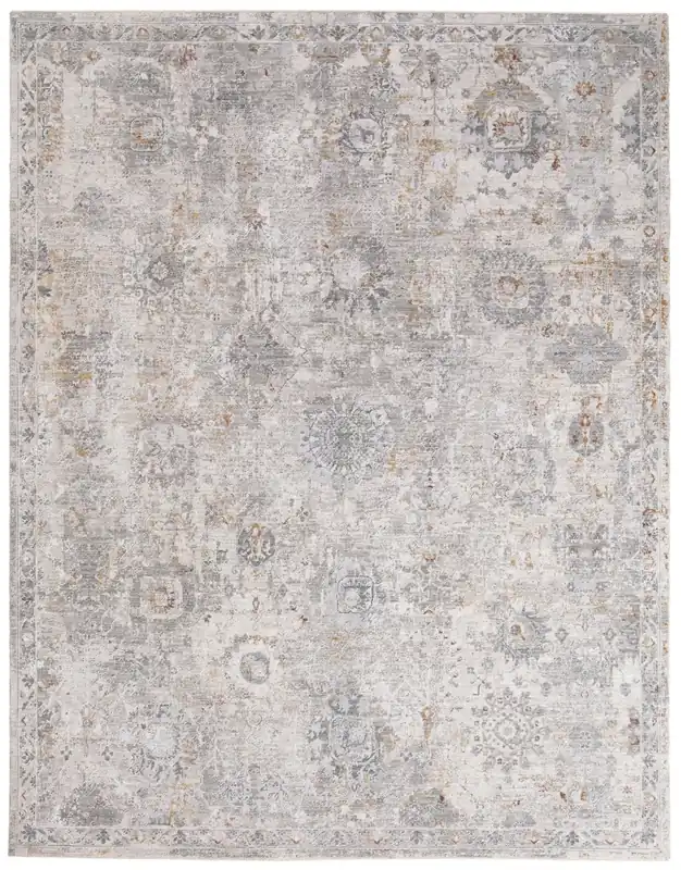Tappeto Wellington - Design Vintage Crema Argento