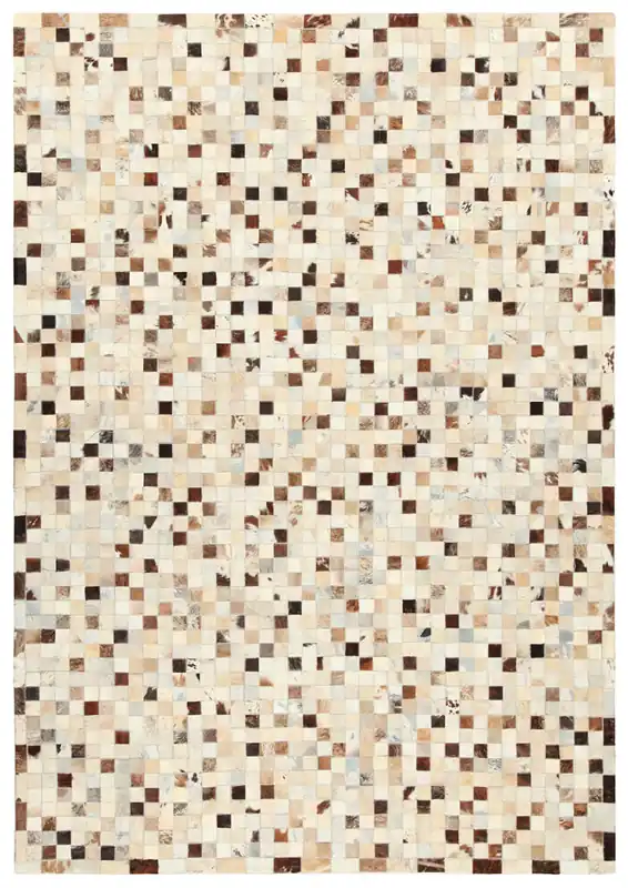 LEATHER PATCHWORK GREY/BEIGE