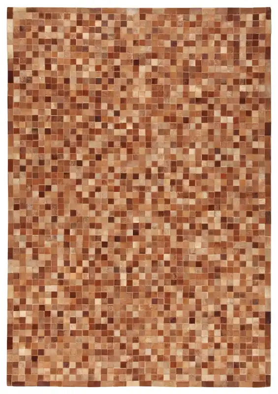 LEATHER PATCHWORK BROWN