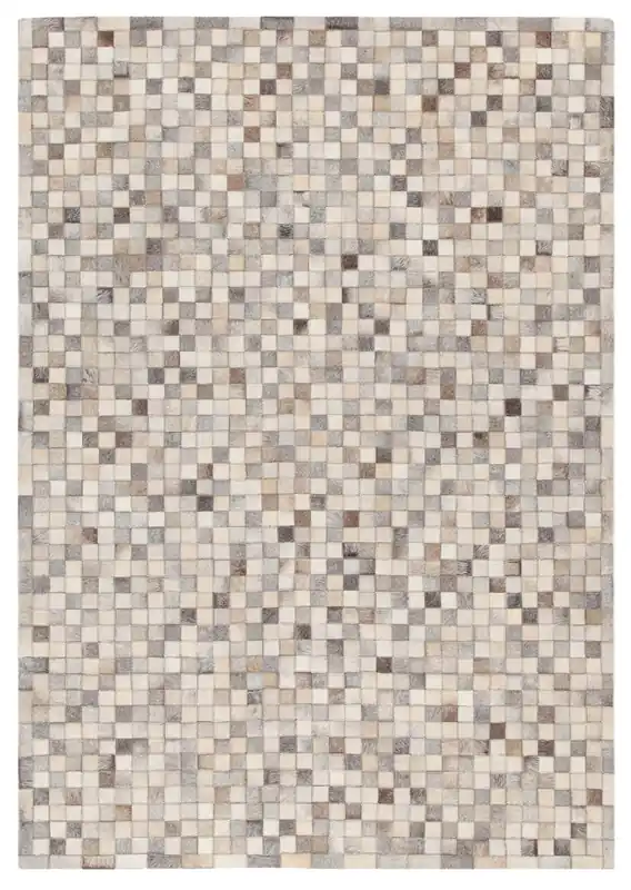 LEATHER PATCHWORK GREY