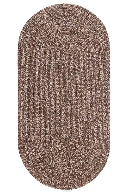 SOLID BROWN HARVEST 120X60 OVAL