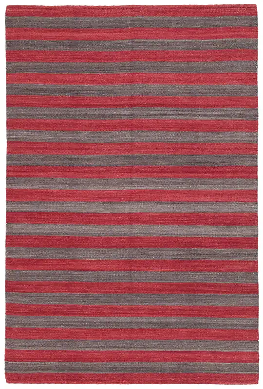MALI STRIPE RED CHARCOAL