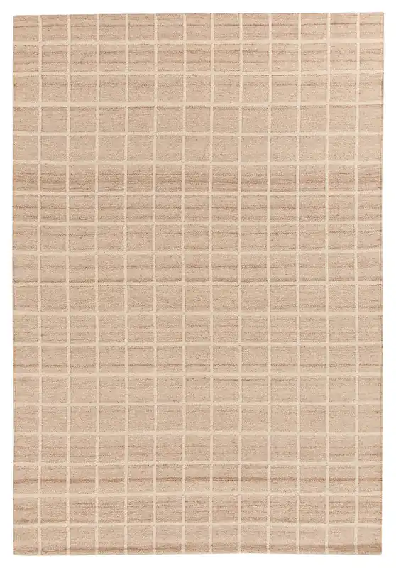 Tappeto Kilim Moderno in Lana e Cotone - Realizzato a mano - Avorio | Ideale per Soggiorno, Camera da Letto, Sala da Pranzo