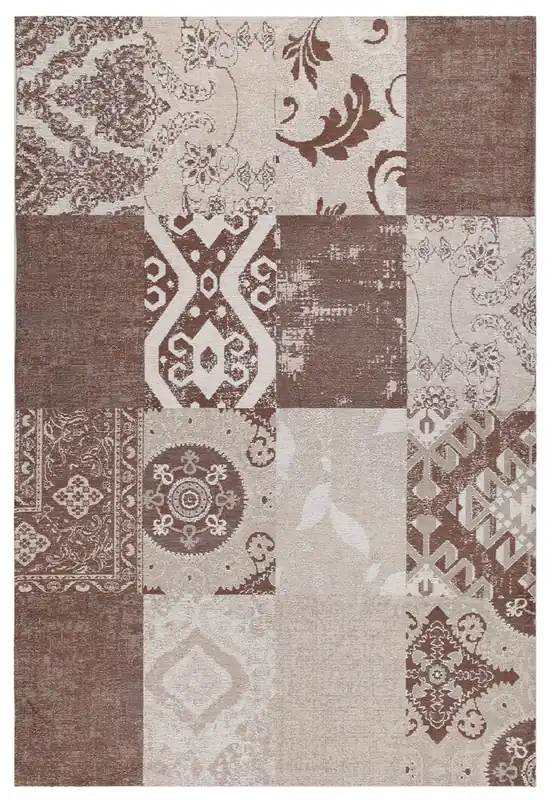 Tappeto Velluto Ensemble – Motivo Orientale Mix – Naturale e Marrone