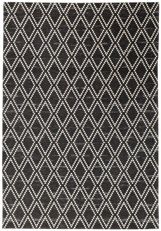 Tappeto Argentella Antracite - Design Vintage Astratto con sfumature colore | elegante per soggiorno e camera da letto