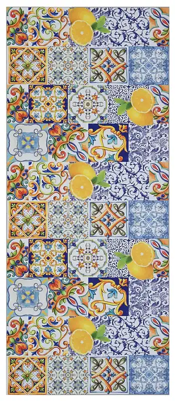 Tappeto per la Cucina in Vinile - Antiscivolo - Made in Italy - VISTA Sicilia D