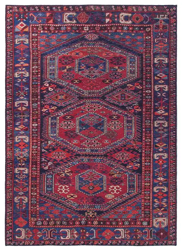 Tappeto Oasis D in Poliestere e Cotone, Disegno Orientale Classico - Morbido, Ideale per Soggiorno e Camera da Letto