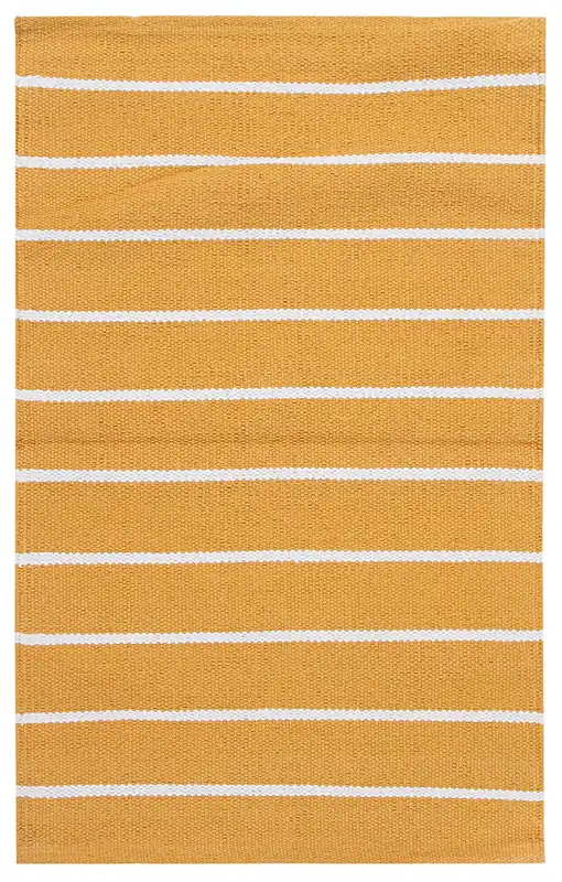Tappeto in Cotone Giallo Lavabile in Lavatrice - RIVIERA Yellow - Ideale per Bagno e Cucina