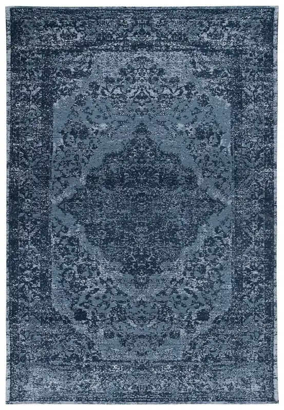 Tappeto Argentella Blu sky - Design Vintage Astratto con sfumature colore | elegante per soggiorno e camera da letto