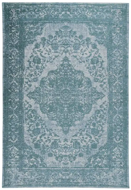 Tappeto Argentella Ming Blue - Design Vintage Astratto con sfumature colore | elegante per soggiorno e camera da letto