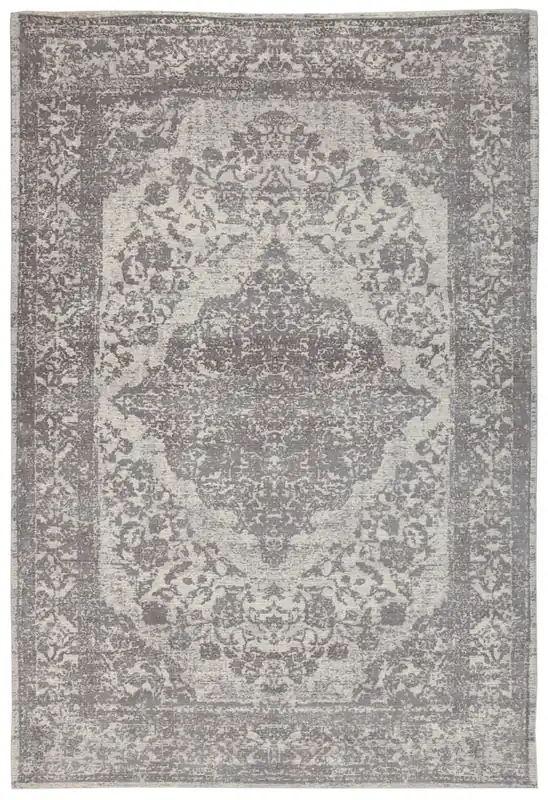 Tappeto Argentella Dark - Design Vintage Astratto con sfumature colore | elegante per soggiorno e camera da letto