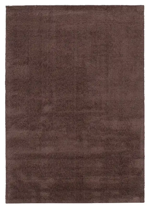 Tappeto Shaggy Desio - Marrone - Morbido e Resistente - Tinta Unita | Ideale per Soggiorno e Camera da Letto