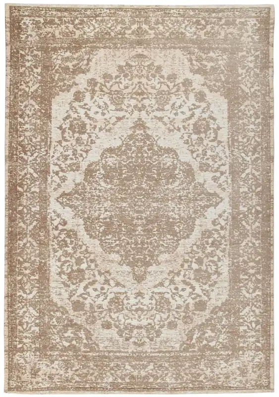 Tappeto Argentella - Beige - Design Vintage Astratto con sfumature colore | elegante per soggiorno e camera da letto