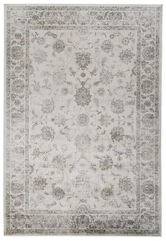 Tappeto Vintage B – Stile Orientale – Avorio e Grigio