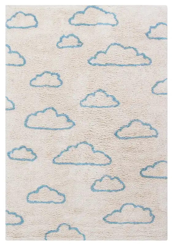 Tappeto Bianco per Bambini in Cotone Lavabile in Lavatrice - Fantasia Cotton 3
