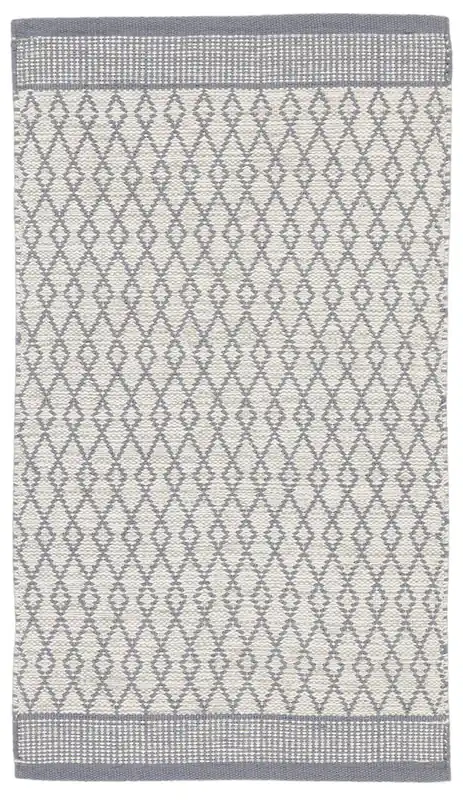 Tappeto in Cotone Grigio - Lavabile in Lavatrice | Ideale per la Cucina e il Bagno