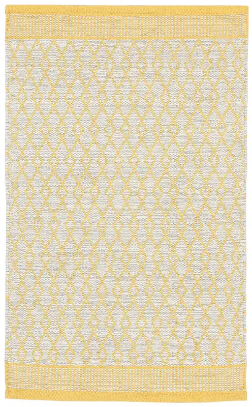 Tappeto in Cotone Giallo - Lavabile in Lavatrice | Ideale per la Cucina e il Bagno