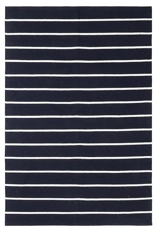Tappeto in Cotone Blu Lavabile in Lavatrice - RIVIERA Blue - Ideale per Bagno e Cucina