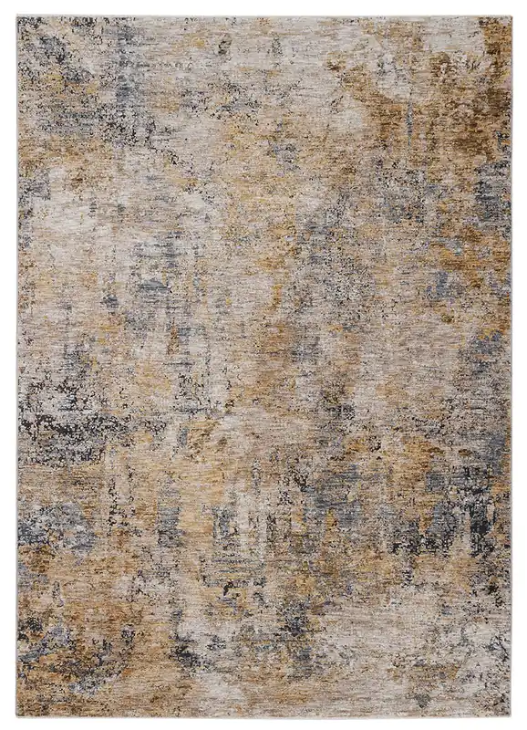 Tappeto Premium Matera in Stile Astratto Blu Beige - Design Moderno Contemporaneo