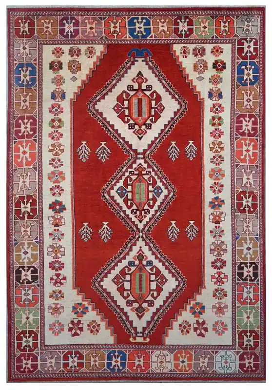 Classic Kazak carpet, Multi, handmade, 297x200cm