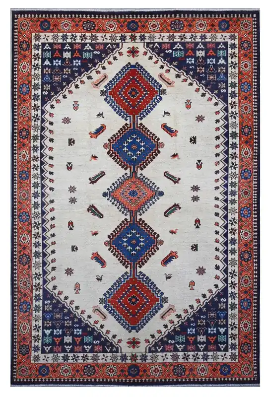 Tappeto Kazak Classico, Multicolore, fatto a mano, 313x200cm