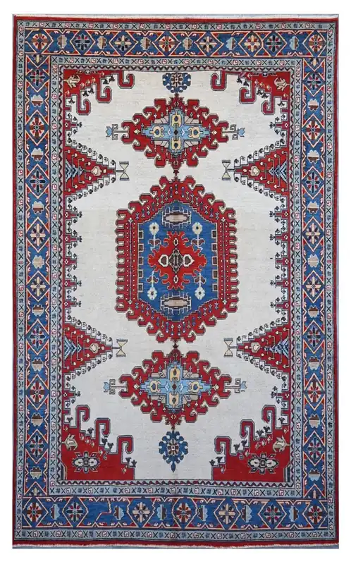 Classic Kazak carpet, Multi, handmade, 339x202cm