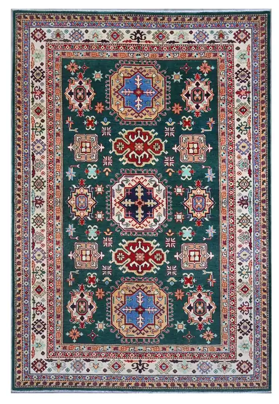 Classic Kazak carpet, Multi, handmade, 302x200cm