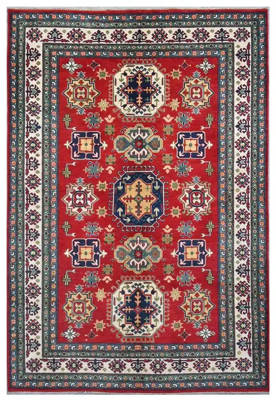 Tappeto Kazak Classico, Multicolore, fatto a mano, 298x197cm
