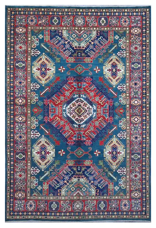 Classic Kazak carpet, Multi, handmade, 306x199cm