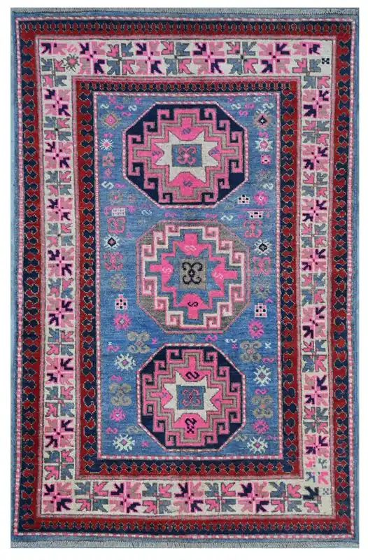 Classic Kazak carpet, Multi, handmade, 156x99cm