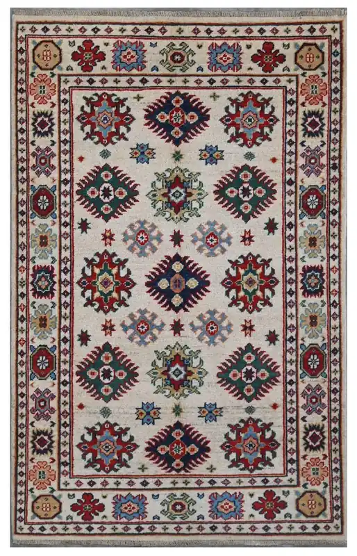 Tappeto Kazak Classico, Multicolore, fatto a mano, 149x89cm
