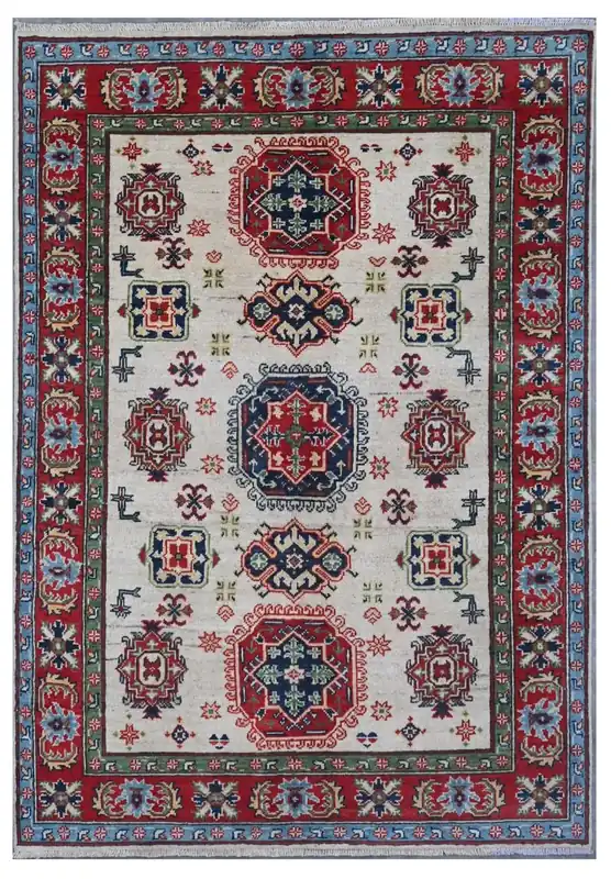 Tappeto Kazak Classico, Multicolore, fatto a mano, 167x116cm