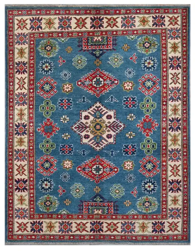 Tappeto Kazak Classico, Multicolore, fatto a mano, 171x126cm