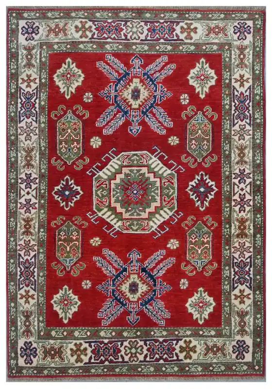 Tappeto Kazak Classico, Multicolore, fatto a mano, 176x119cm