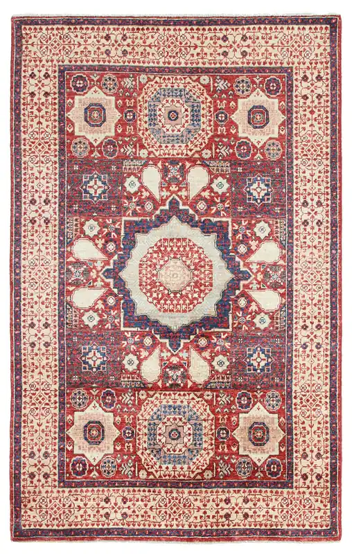 Tappeto Orientale Mamluk fatto a mano, multicolore 181x115cm