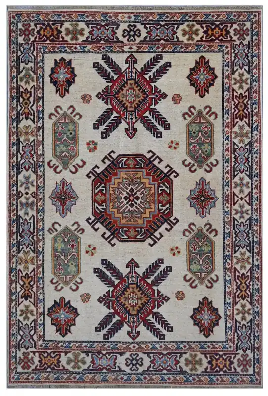 Tappeto Kazak Classico, Multicolore, fatto a mano, 180x121cm