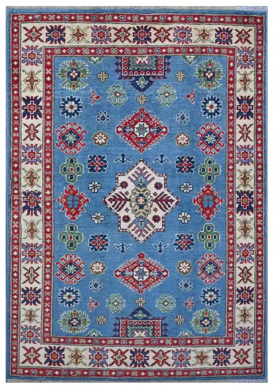 Tappeto Kazak Classico, Multicolore, fatto a mano, 177x120cm
