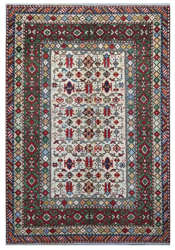 Tappeto Kazak Classico, Multicolore, fatto a mano, 180x123cm