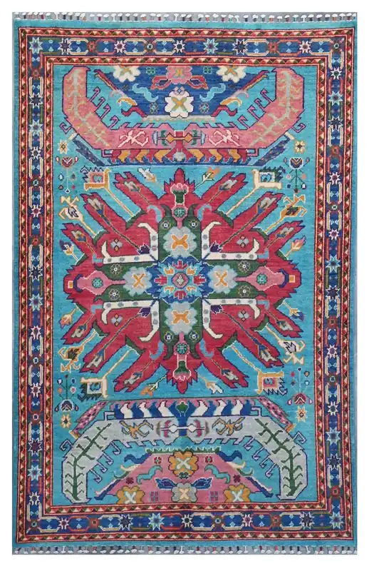 Tappeto Kazak Classico, Multicolore, fatto a mano, 180x116cm