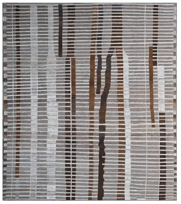 Tappeto design moderno multicolore, fatto a mano 294x246cm
