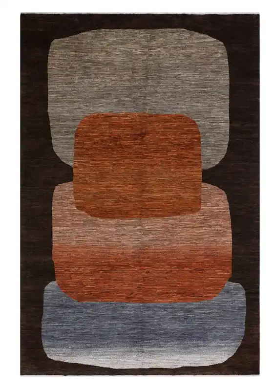 Tappeto moderno di design, fatto a mano, multicolore, 290x215cm