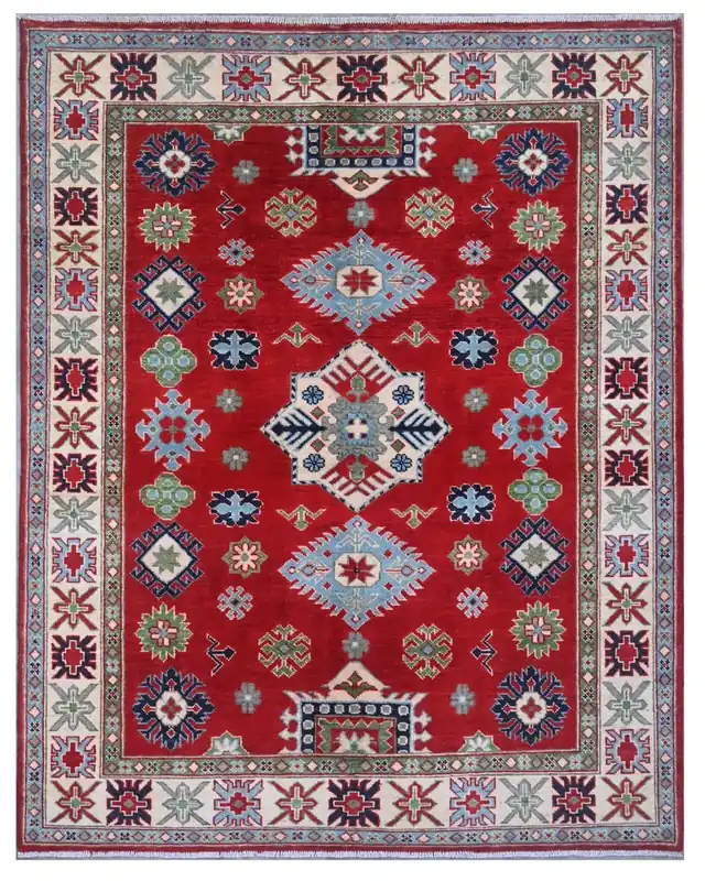 Classic Kazak carpet, Multi, handmade, 192x151cm