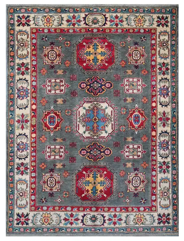 Classic Kazak carpet, Multi, handmade, 197x148cm