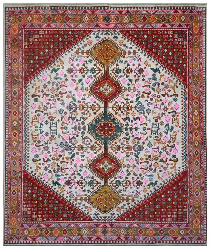 Classic Kazak carpet, Multi, handmade, 298x245cm
