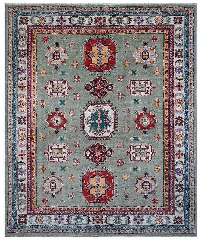 Classic Kazak carpet, Multi, handmade, 297x245cm
