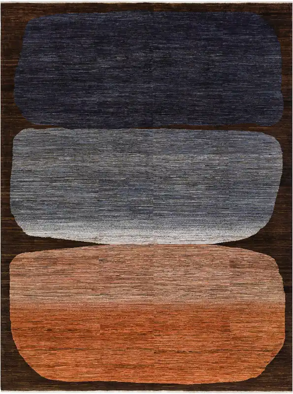 Tappeto moderno di design, fatto a mano, multicolore, 299x222cm