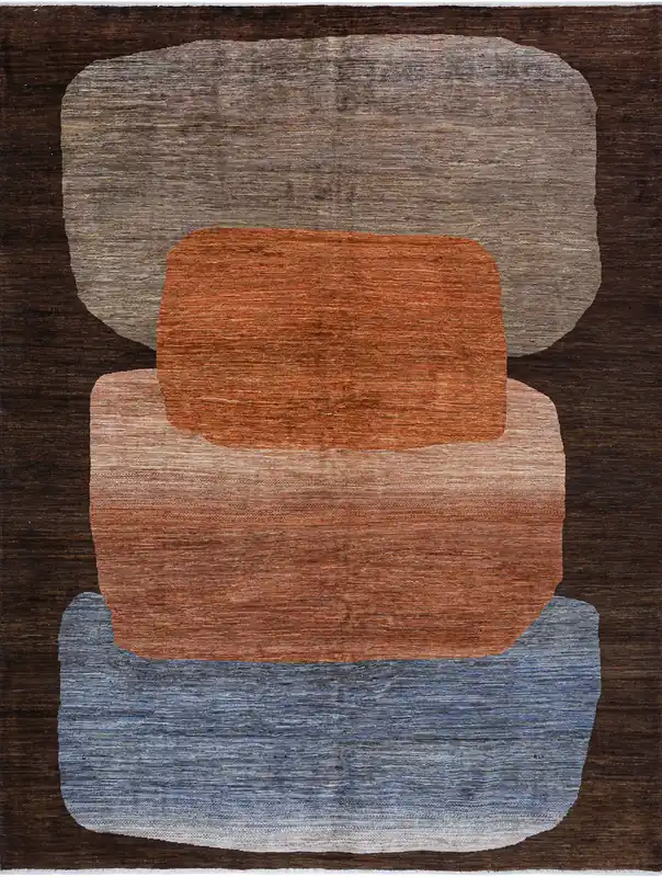 Tappeto moderno di design, fatto a mano, multicolore, 298x230cm
